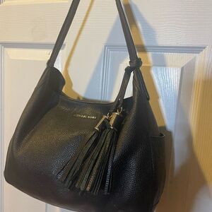 Michael Kors Black Pebbled Leather Shoulder Bag